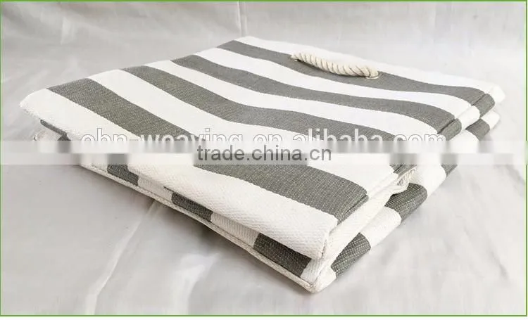 Decorative foldable paper straw basket for toy storage