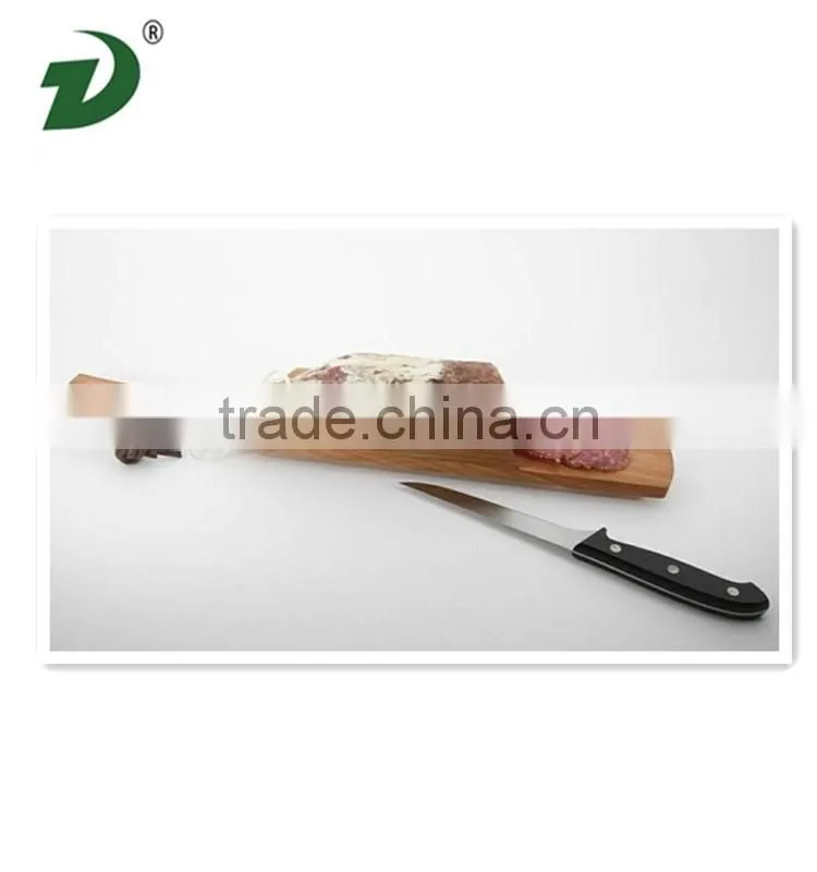 Wooden chopping board for salami