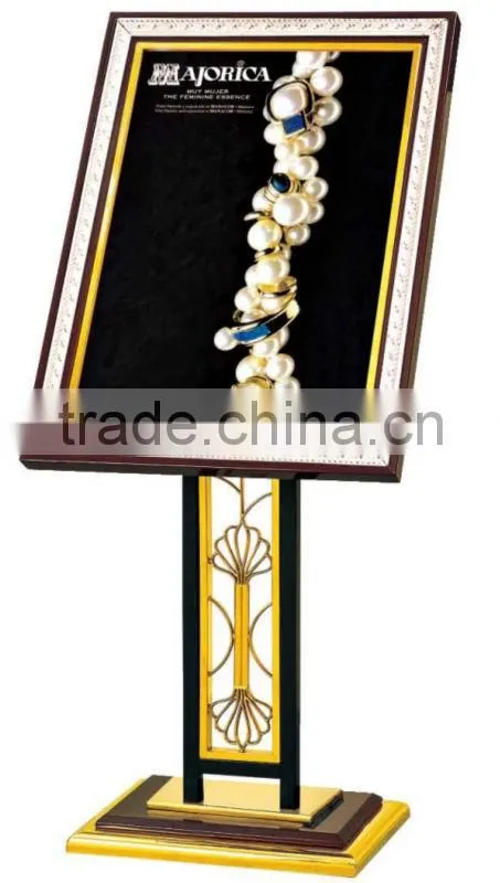 China Import &Export Fair display stainless steel sign stands (P-71)