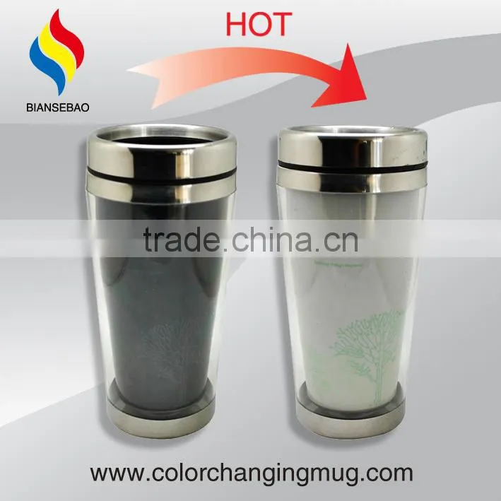 Top Hot Selling Hot Color Changing Mug 450ml Stainless Steel Thermo Mug
