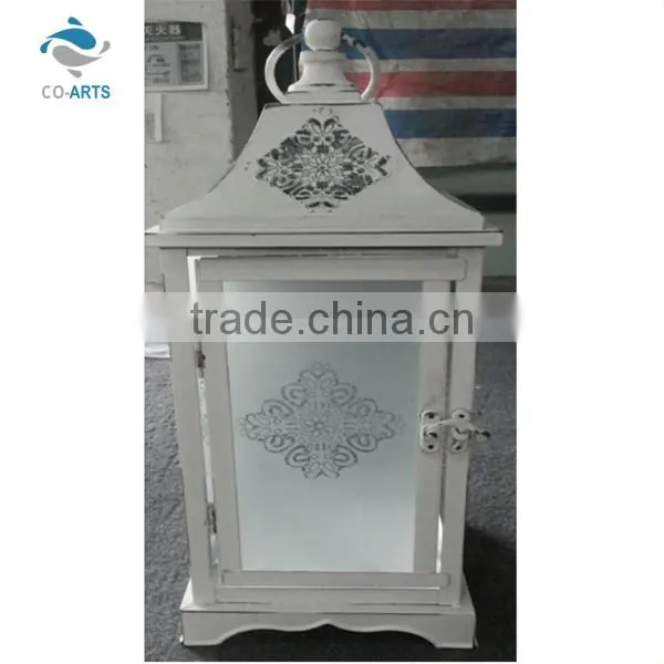 Best quality white vintage stainless steel lantern stand