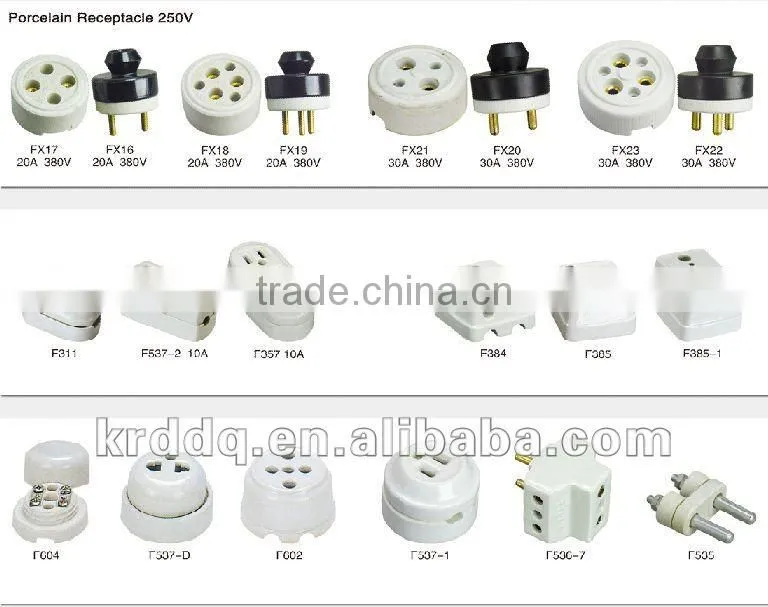 2 or 3 phase male and female industrial plug and socket 30A/20A 380V