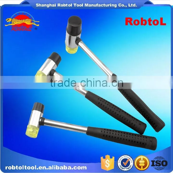 40mm rubber hammer double face two way mallet plastic nylon head