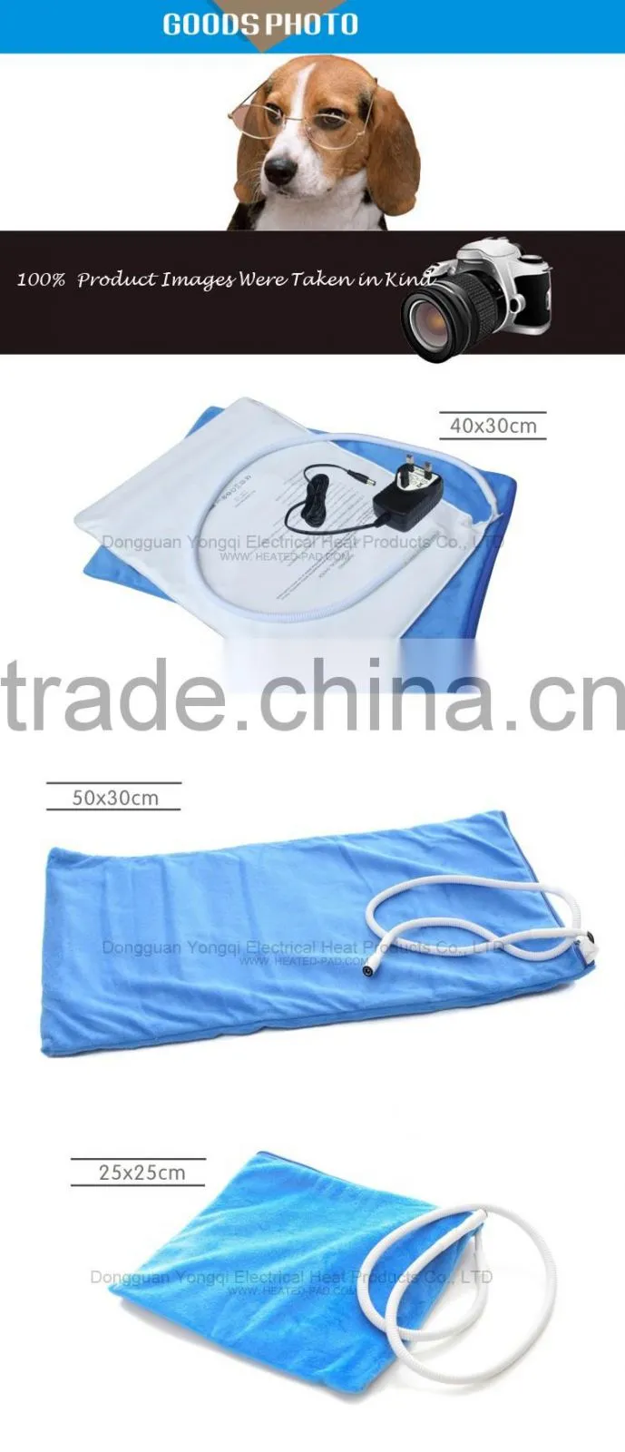 Electrical Pet bed Warmer with low Voltage adaptor manufacturer China