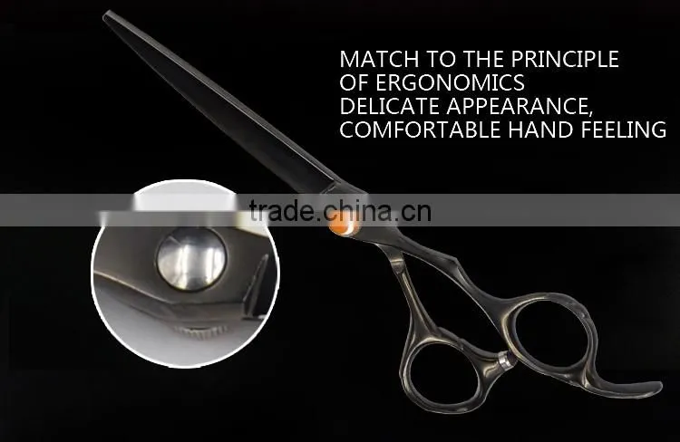 zhangjiagang 440c 2014 diamond-like carbon hairscissors hot sale