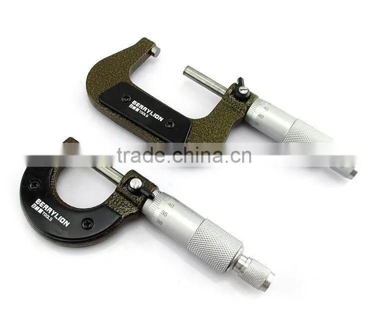 25mm to 50mm ratchet micrometer, good packing student tools micrometer