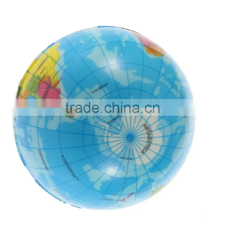 World Map Foam Earth Globe Stress Relief Human Bouncy Ball Inflatable Bouncy Ball Atlas Geography Toy Magic Ball Toy