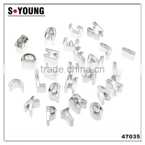 47035 26 English Letter Shape Cake cookie cutter ,fondant cake decorating tools