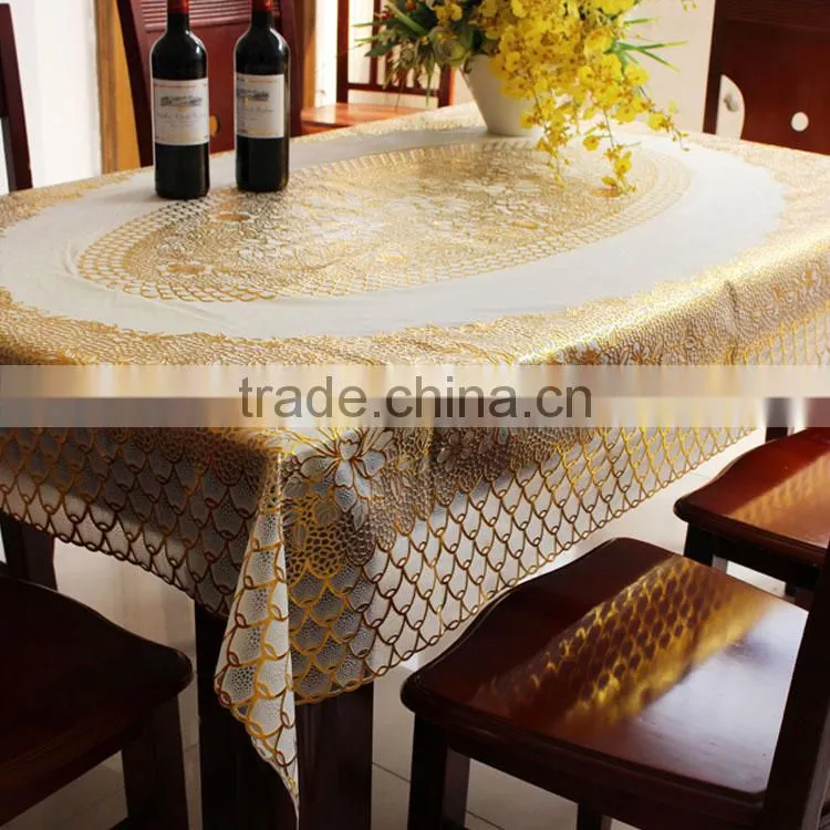 Vinyl lace tablecloth roll plastic table cloths oilcloth