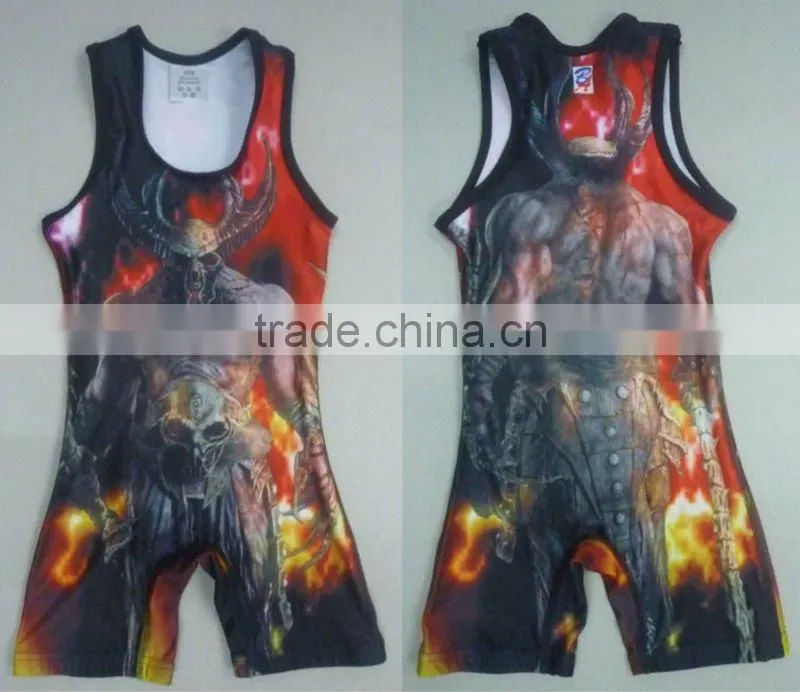 Golden Thong Champion blue Kroad Wrestling Singlets