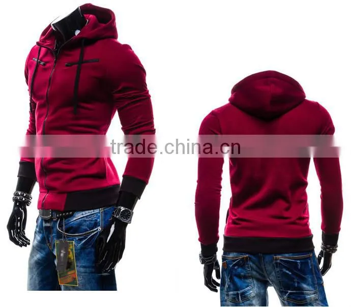 design cheap man hoody ,custom zipper hoodie