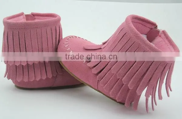 baby moccasins winter snow long tassel kids boots wholesale