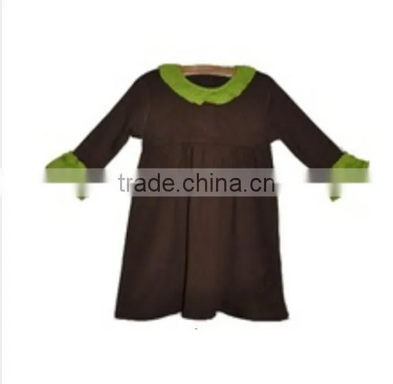 Hot Sale Baby Girls Beautiful Summer Cotton Dress Kids printed Skirt With Ruffles kids refreshing floral dress