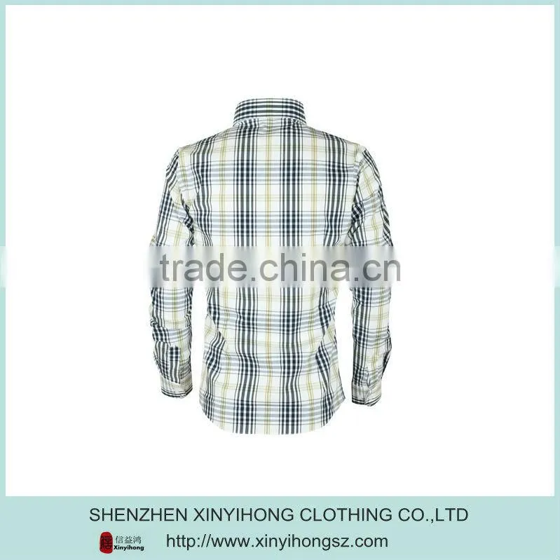 2015 Custom Sublimated Checks Long Sleeve Shirts Manufacturer