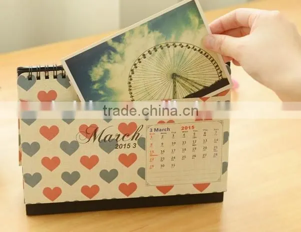 2015 High Quality Reasonable Price Table Calendar