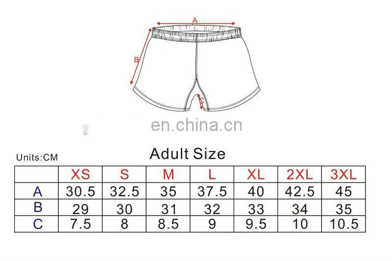 Dye sublimation black rugby board shorts for sale