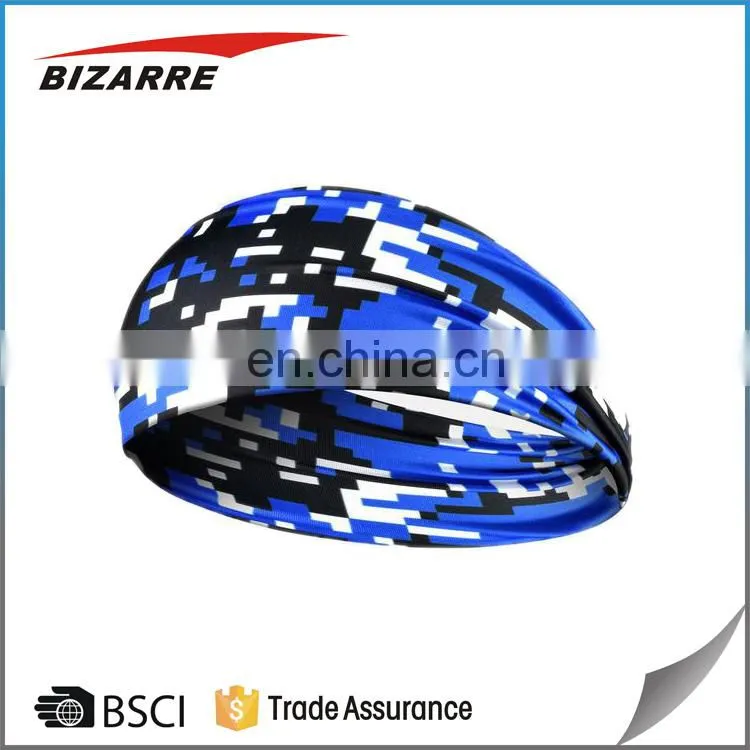 High Quality No-slip Sport Headband With Silicone Strip
