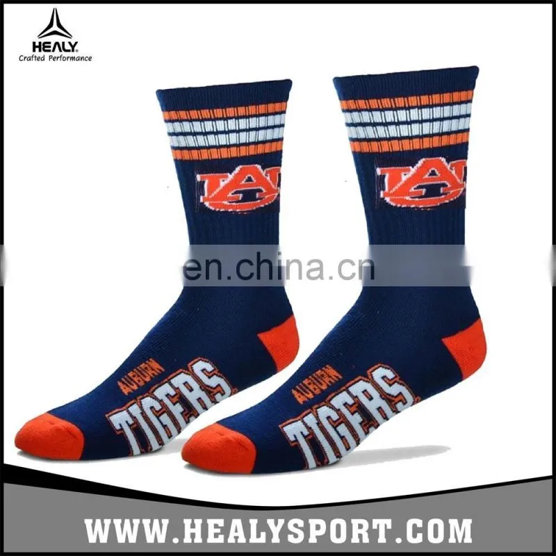 Classic design Custom logo Cotton Crew Men's Sport Basketball/Running Socks