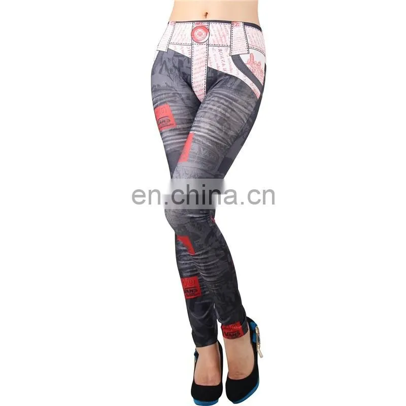 Newest printed seamless tatoo design legging pantaloon