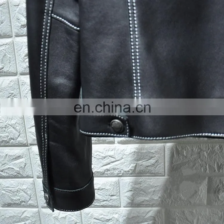 Fashionable Wholesale Women Real Leather Jacket for Ladies Cheap Leather Jackets