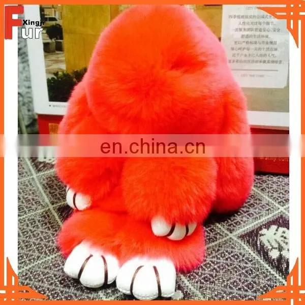 For Bags Rex Rabbit Fur Keychain