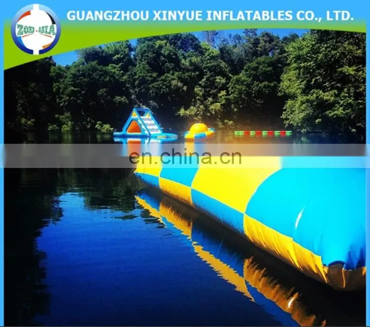 Hot selling giant inflatable water blob, cheap inflatable water jumping pillow