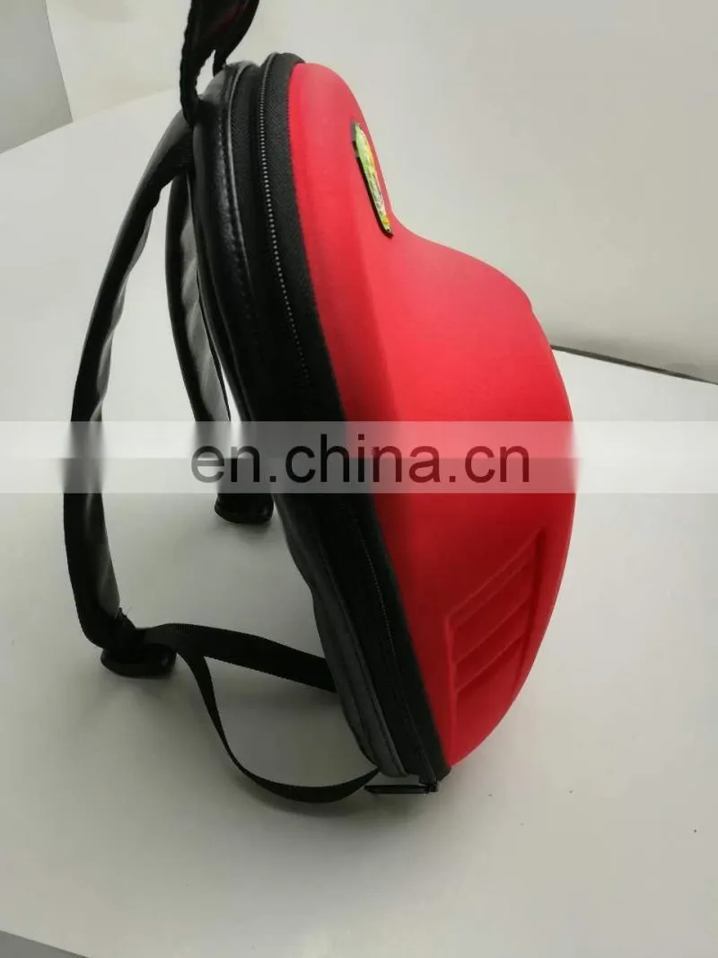 Cheap PU leather waterproof led light backpack with power bank
