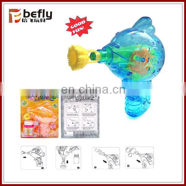 Transparenct flash toy bubble blower