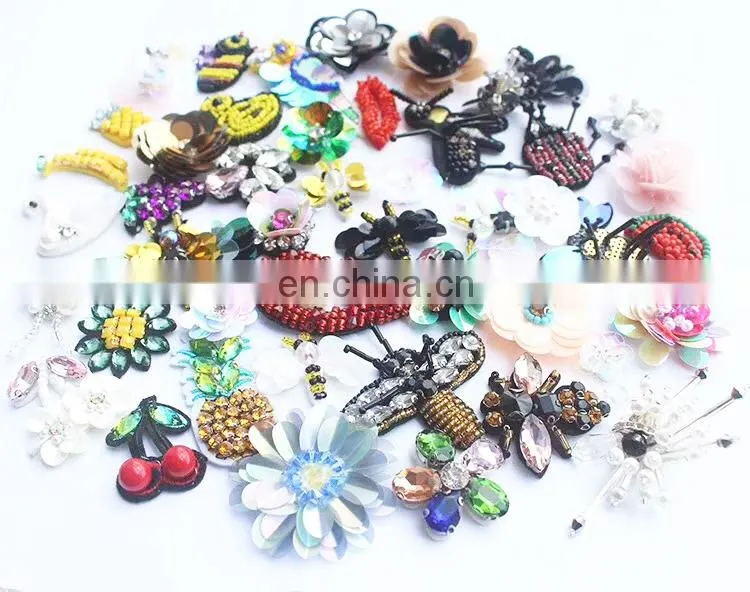 fruit Patches Beaded Handmade Applique