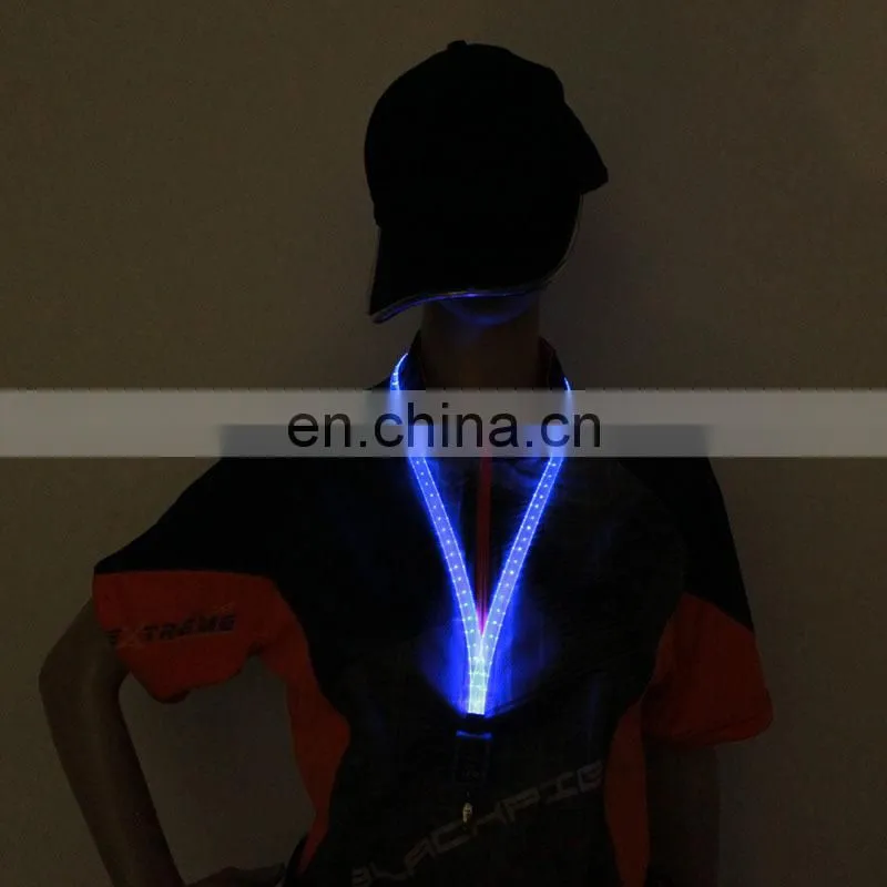 NEW arrival lanyards with logo promotional led lanyards lanyards glow in dark