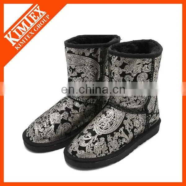 full print pattern snow boots for winter