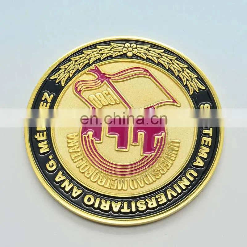 Customized deisgn coin metal brass craft