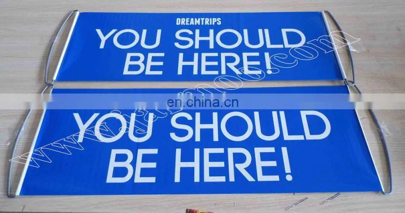 hand held sport football scrolling banner