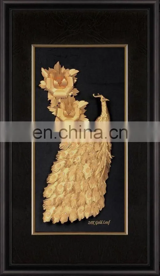 Best Seller Photofunia Frame Figure Virgin Mary Gold Foil Picture Wholesale