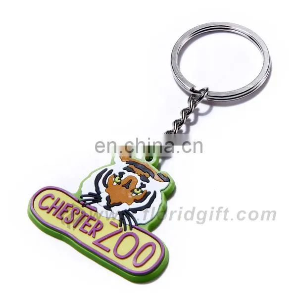 Custom 3D Soft Rubber PVC Keychain/silicone cartoon keychain/rubber keychain