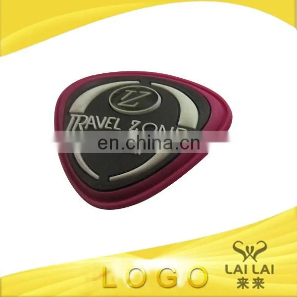 Fashion soft rubber/pvc labels with clothing brand logo