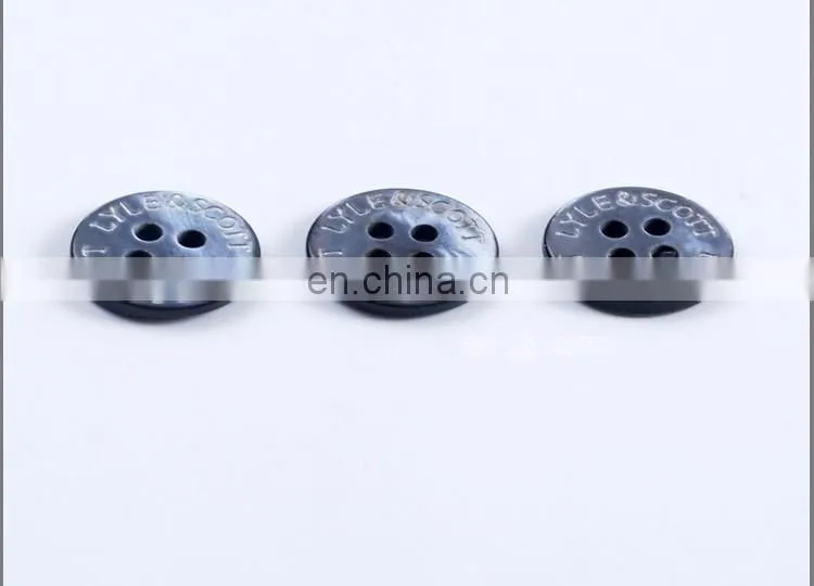 Laser Engraved MOP Shell Button for Shirt BN80055