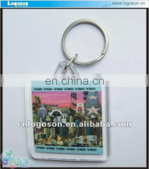 personalized foot shape photo plastic keyring
