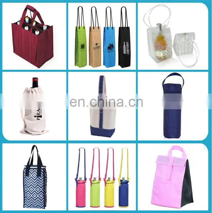 PVC EVA Frogging Surface Matt Wine Ice Bag Waterproof logo customized