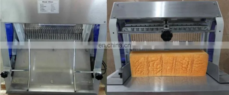 Stainless steel bread slicer toast machinery