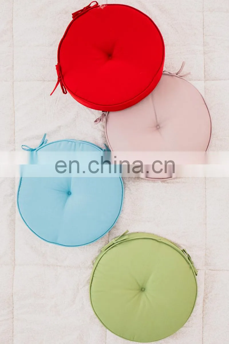 Home Decor Cyclic Breathable Solid color Light Green Round Chair Pad Seat Cushion Pad