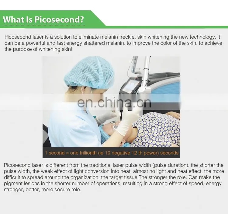 Korea Imported Nd Yag Laser Arm Pigment Tattoo Removal Picosecond Machine 755nm Pico Laser Price