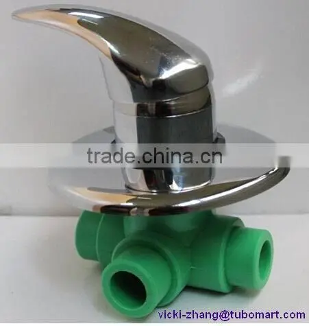PPR Gate Valve Brass Gate Valve with PPR 2 sides Union from PPR factory by DIN8077/8078