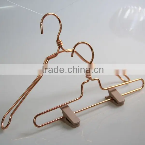 MT0619 blue rubber coated metal hanger for clothes