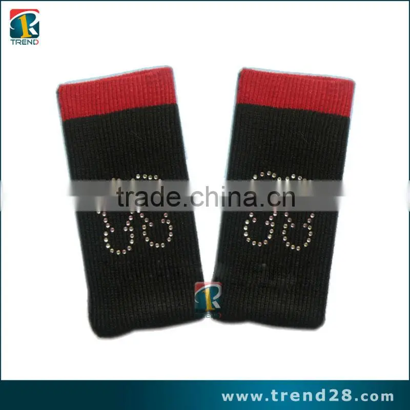 Colorful knitted cell phone sock case