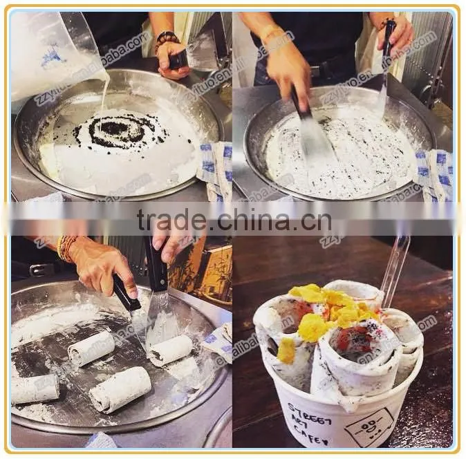 Double Pan Fried Ice Cream Machine / Ice Pan Ice Cream / Ice Cream Cold Plate