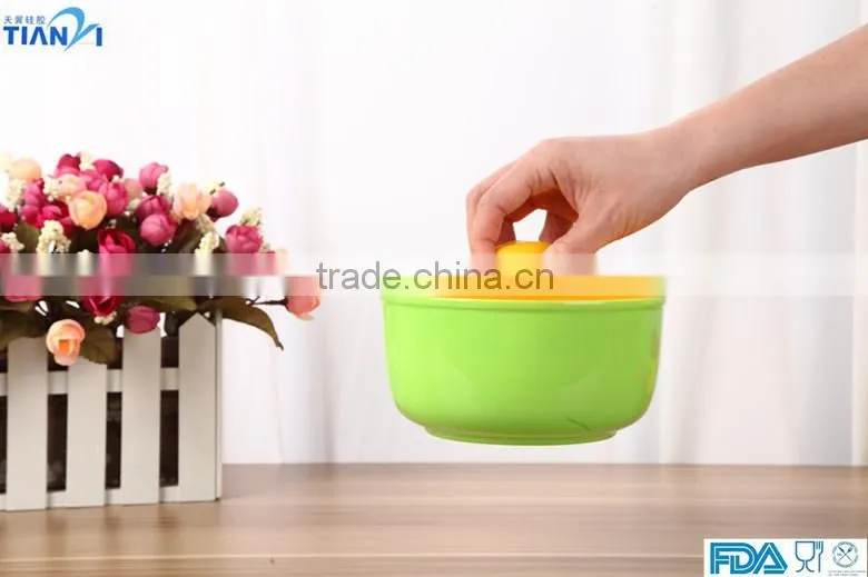 3PCS Food Grade Silicone Bowl Cover Fresh Cover For Fruit Bowl Silicone Bowl Cover/Bowl Lid