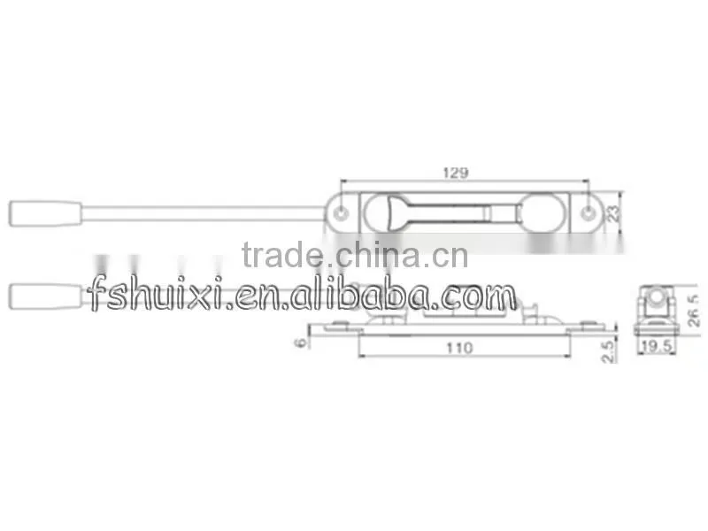 aluminium door flush bolts,good painting