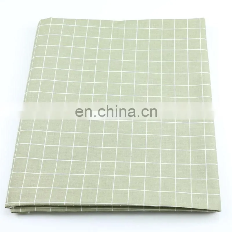 2.35m wide width cotton fabric wholesale garden flowers fashion check printed cotton bed twill fabric