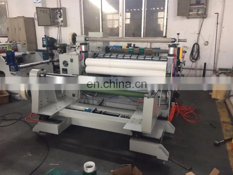 1800mm jumbo plastic paper film cloth fabric roll slitting rewinding machine